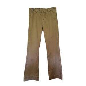 EZRA FITCH women's size 28 Y2K khaki bootcut flare stitch low rise pants